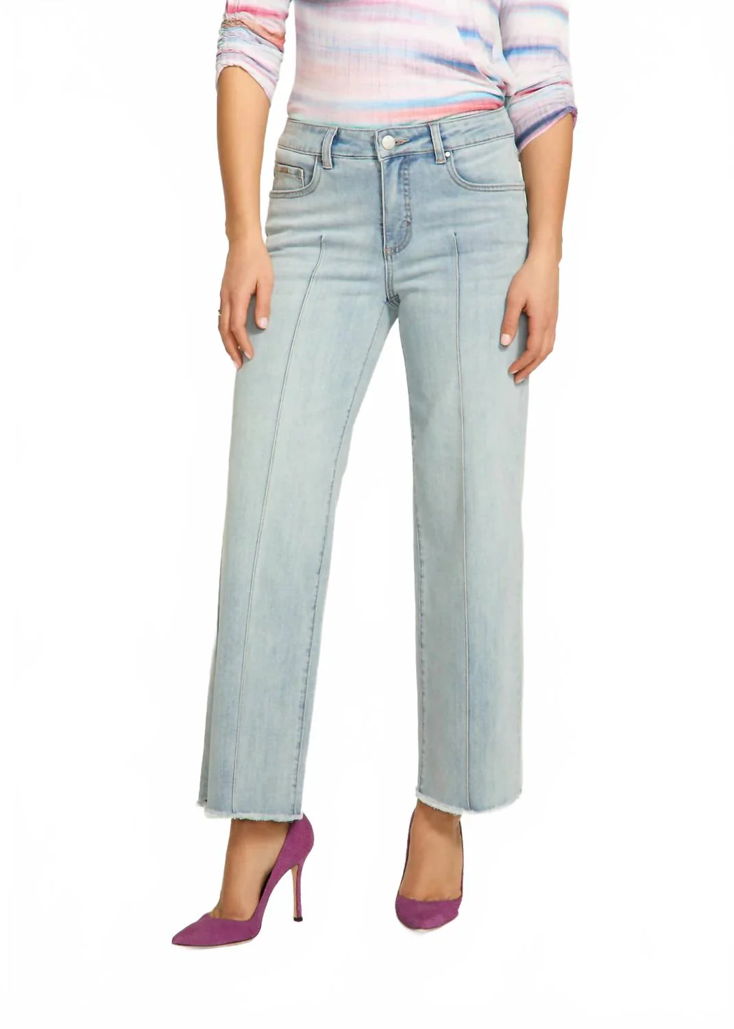 Women's Olivia Pintuck Pants In Pale Wash