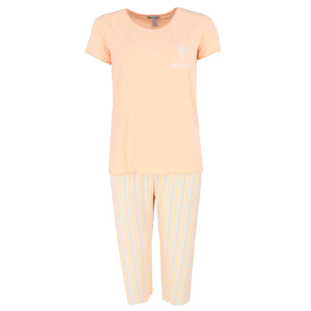 Women's Stay Palm Short Sleeve Capri Set