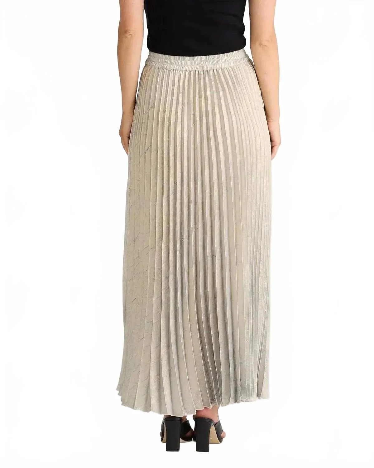 Alias Pleated Skirt In Champagne