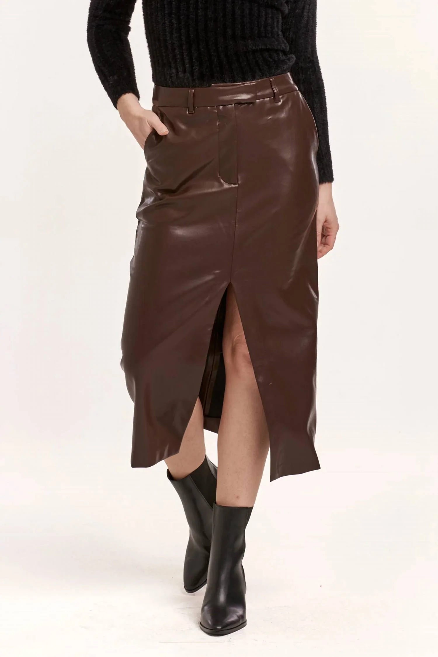Sia Skirt In Ground Coffee