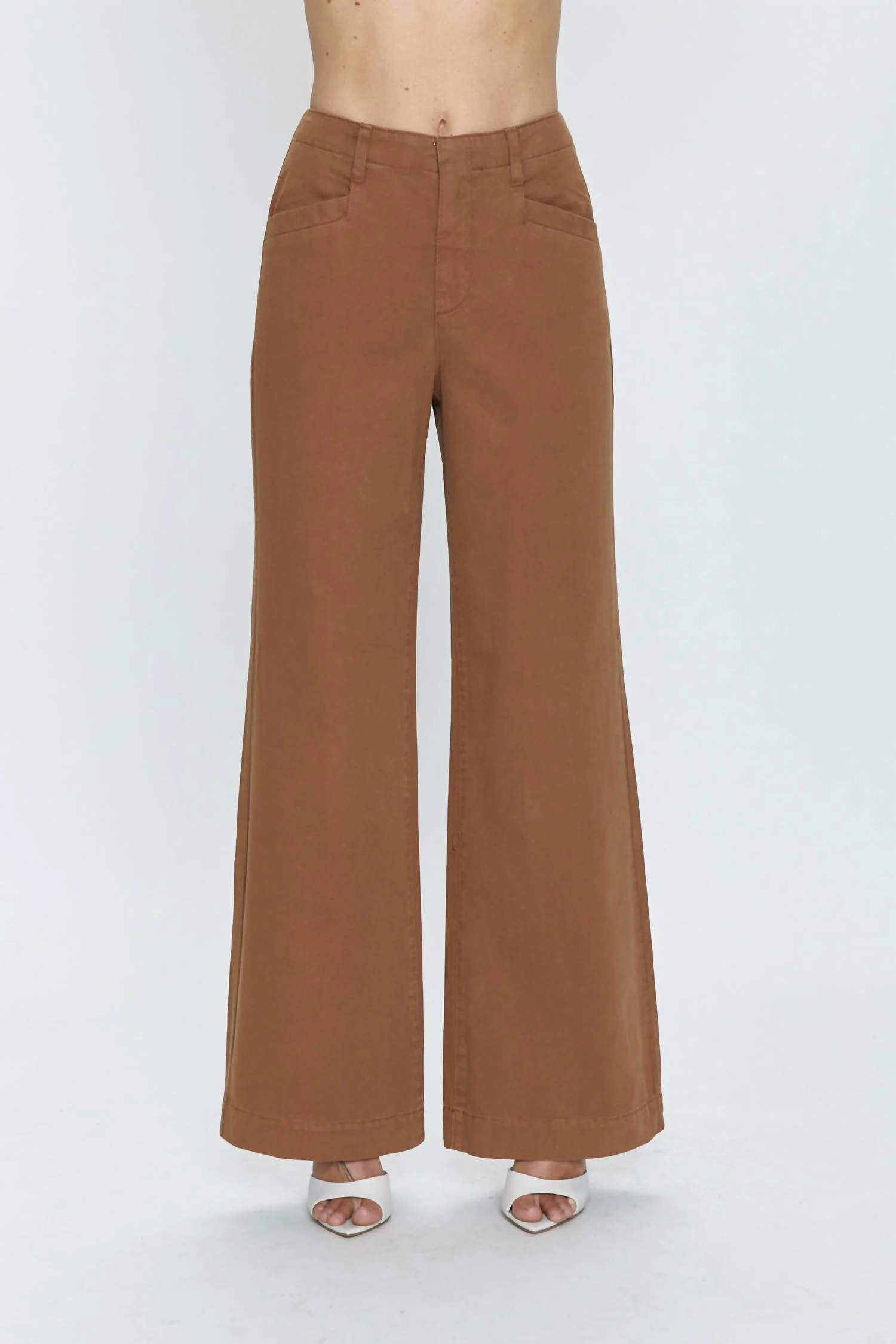 Jasmine High Rise Trouser In Brown