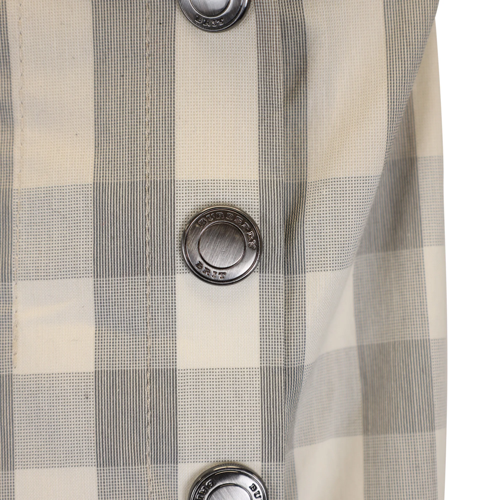 Burberry Pleated Check Print Mini Skirt in Multicolor Cotton