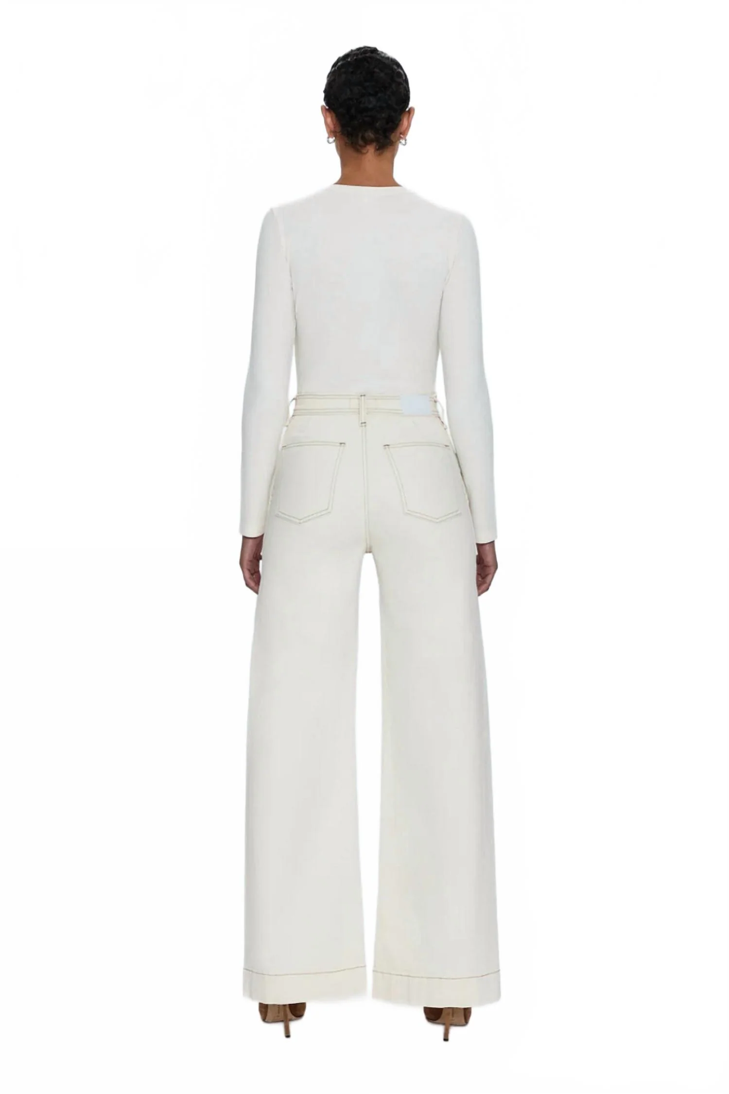 Penny Utility Jeans In Ecru