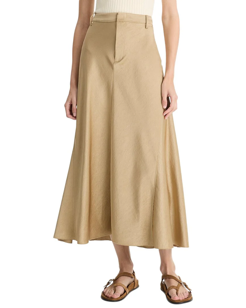 Vince Satin Trouser A-Line Skirt