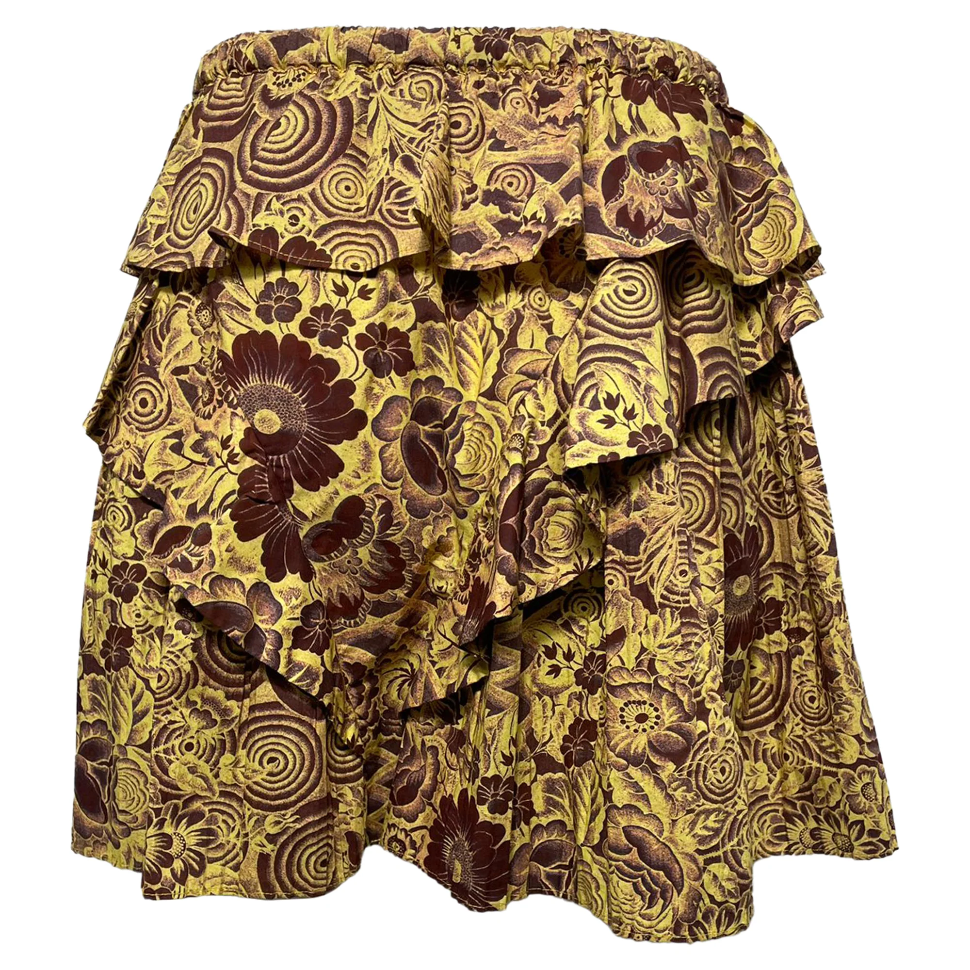 Ulla Johnson Sigrid Skirt in Yellow Cotton