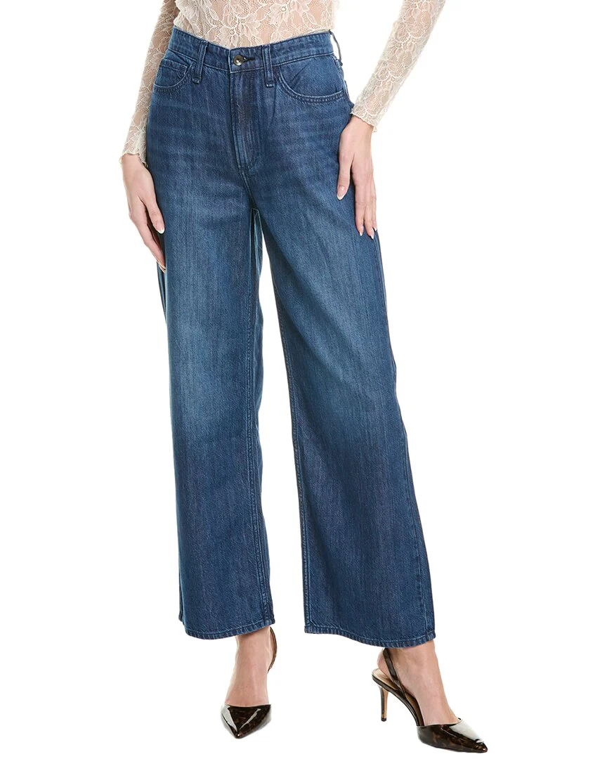 rag & bone Lori Mid-Rise Dark Wash Wide Leg Jean