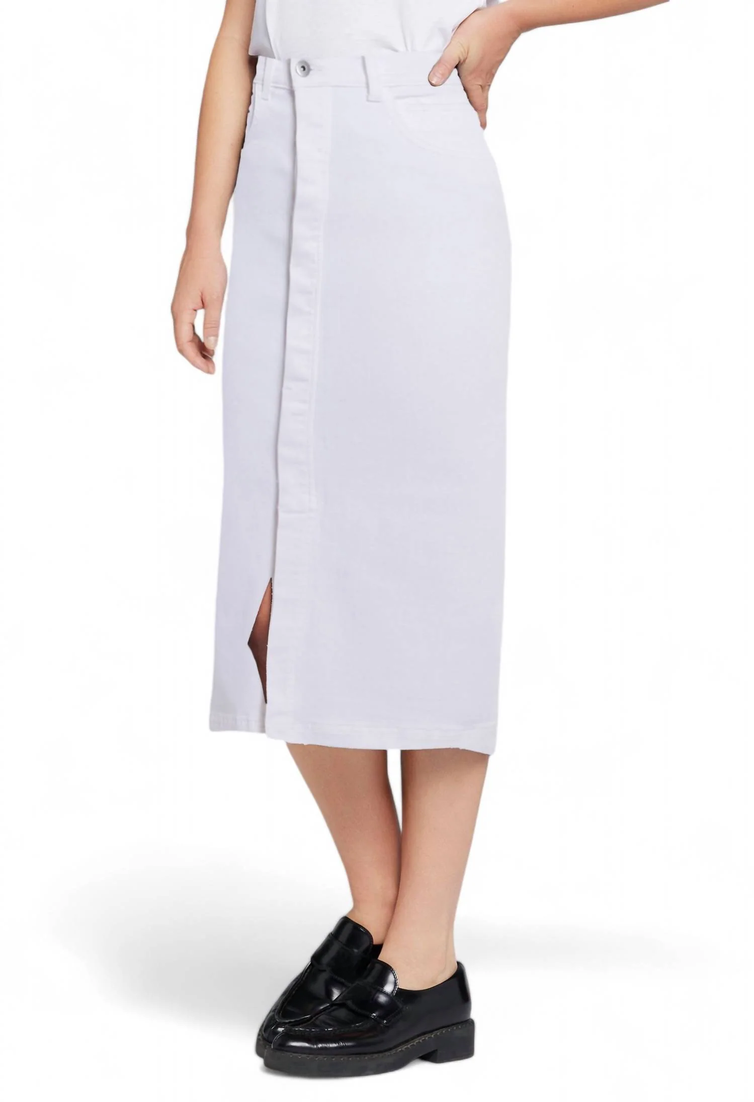 Insignia Skirt In Optic White