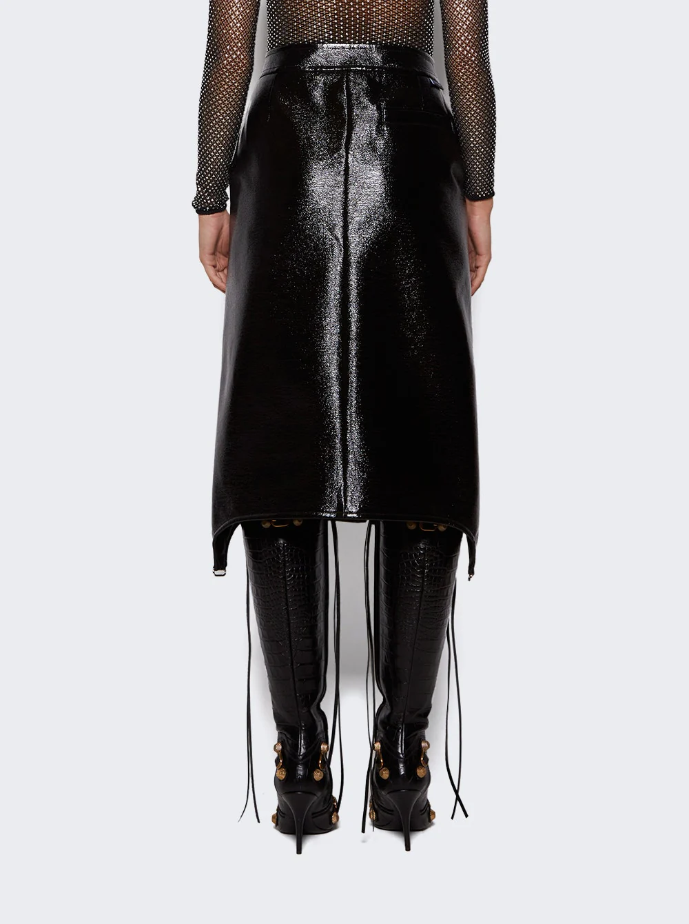 Long Suspender Skirt Vinyl