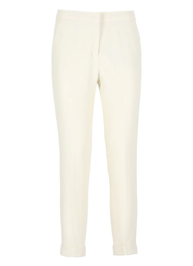 Ivory Viscose Pants