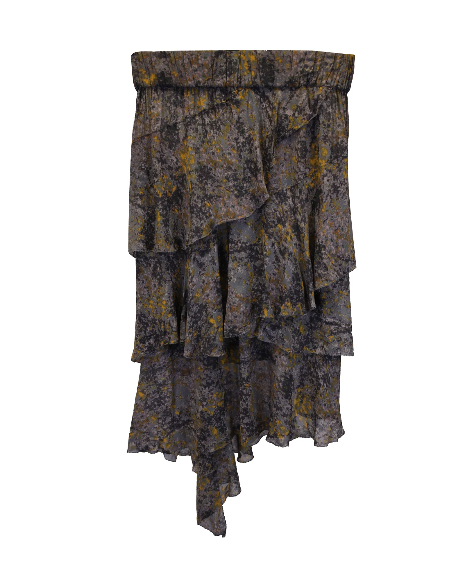 Isabel Marant Étoile Jeezon Ruffled Skirt in Multicolor Viscose