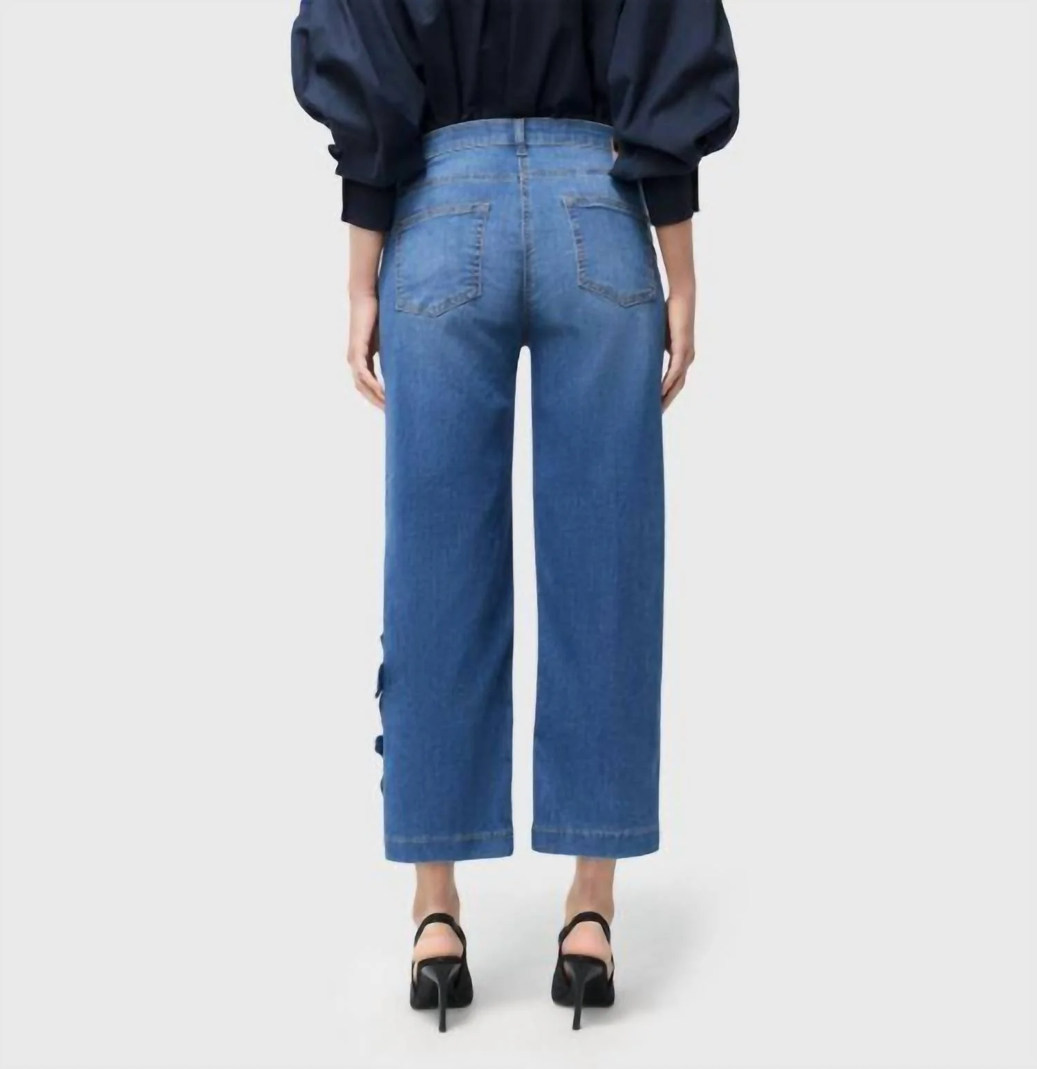 Culotte Blossom Jean In Natty Blue
