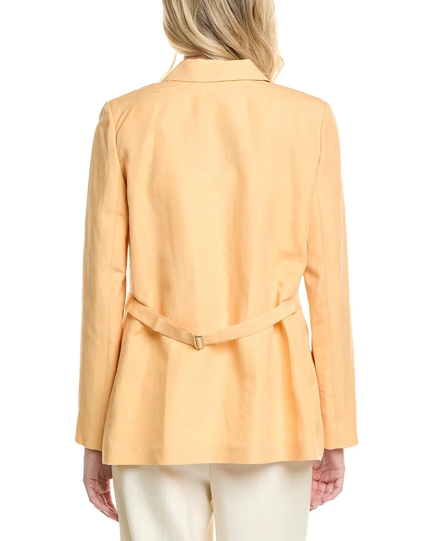 Lafayette 148 New York Silk & Linen-Blend Blazer