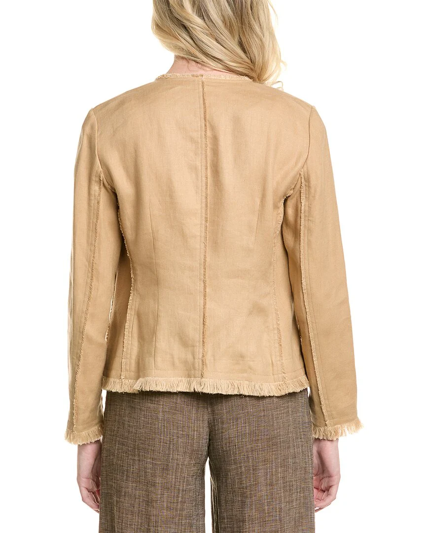 Lafayette 148 New York Fitted Linen Jacket
