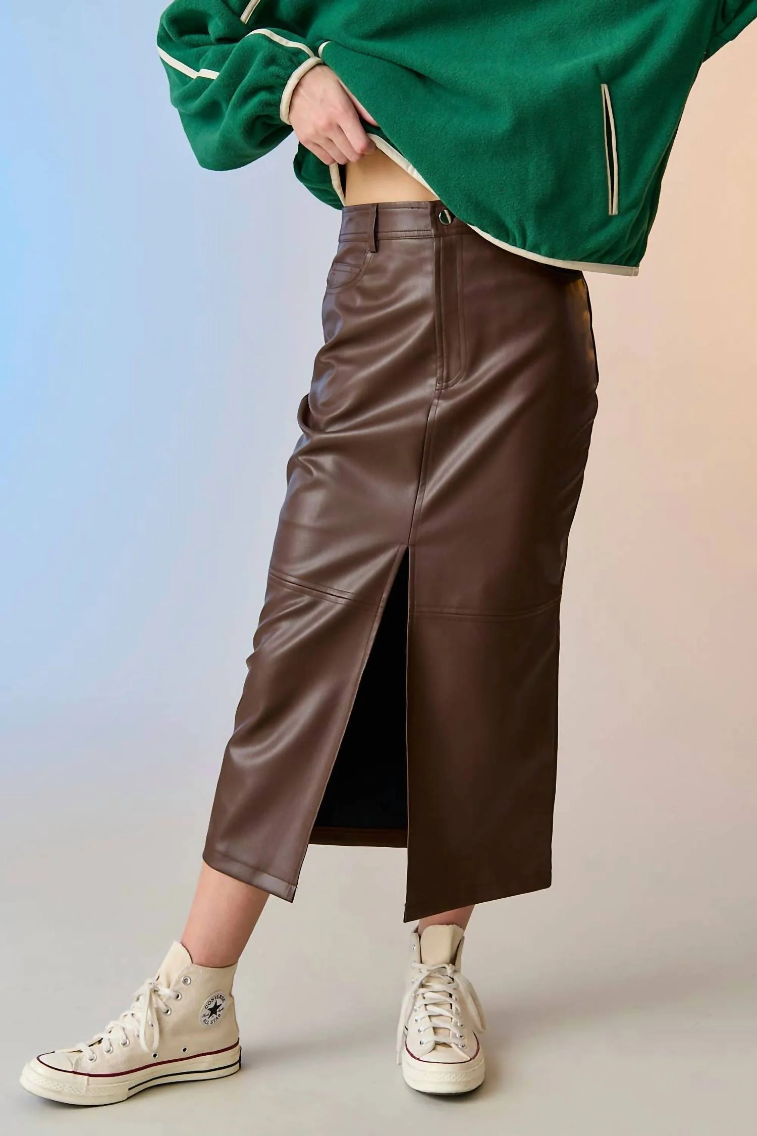 Nassia Skirt In Chocolate