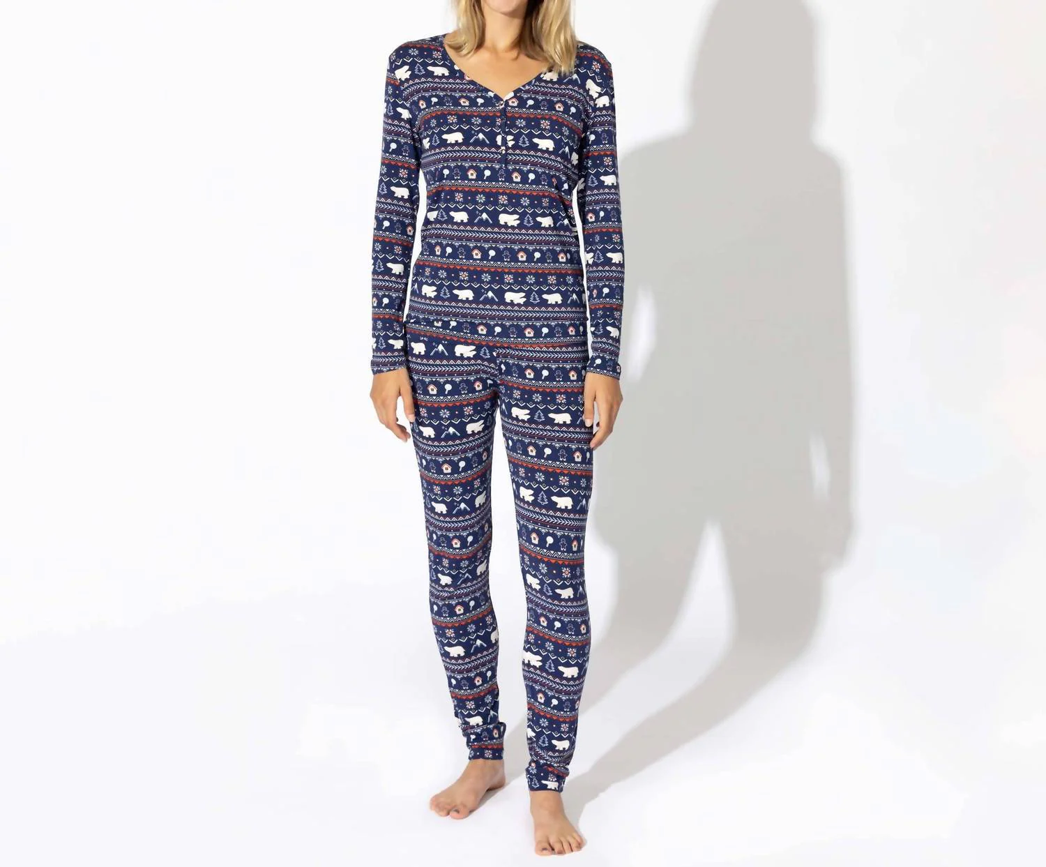 Bamboo Women's Pajama Set In Polar Isle Blue