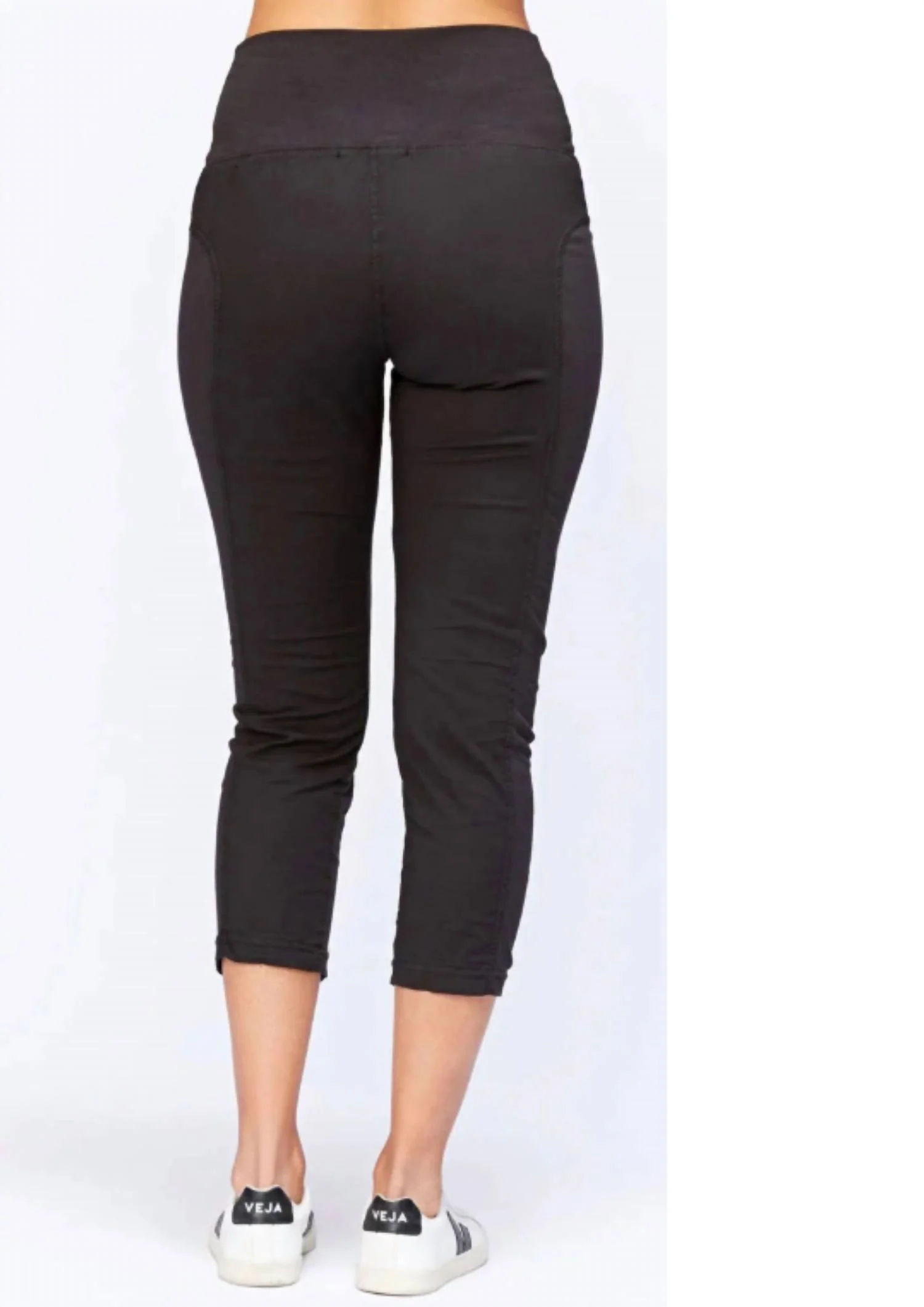 High Waist Jetter Crop In Black