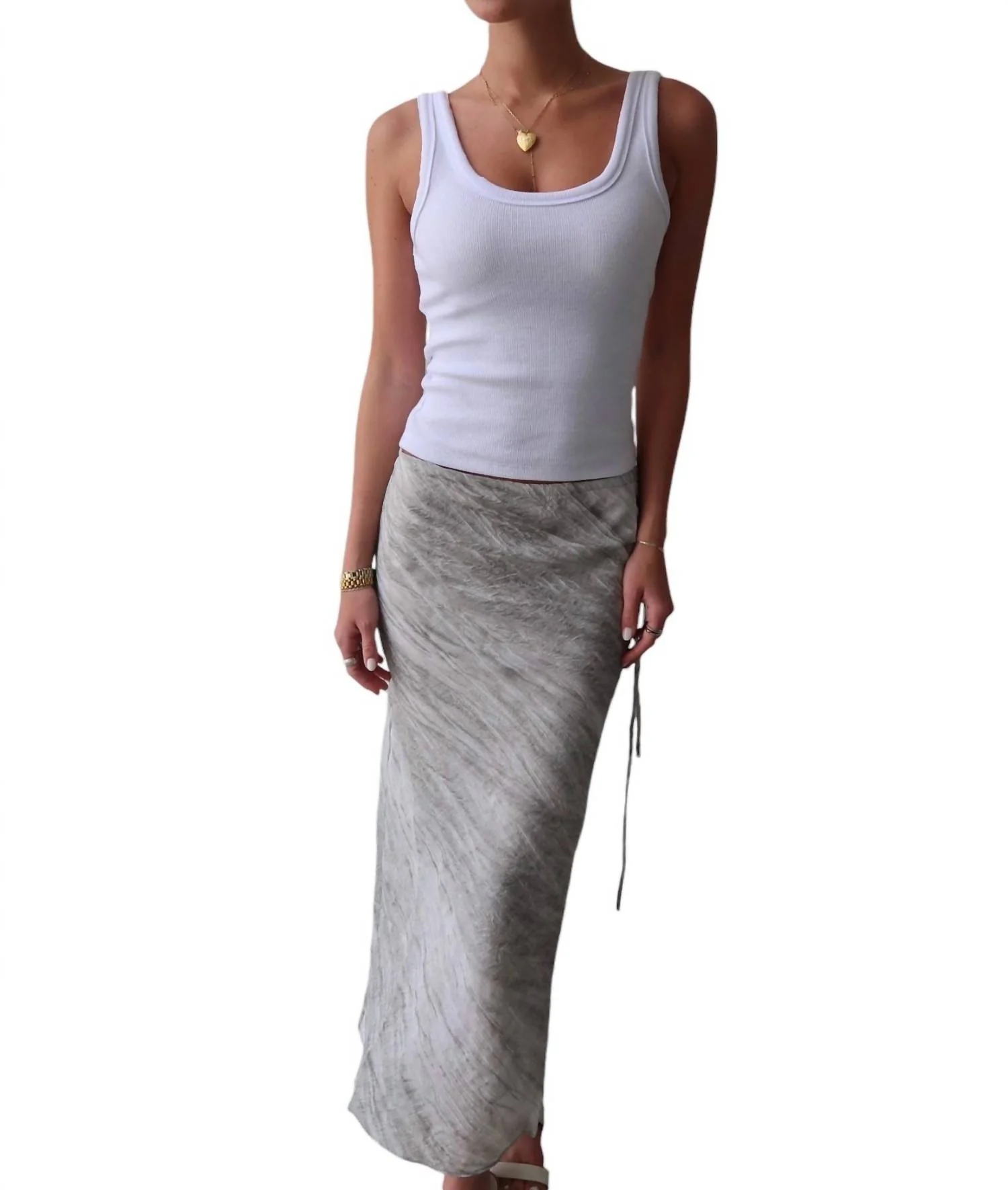 Nova Skirt In Grey Wash
