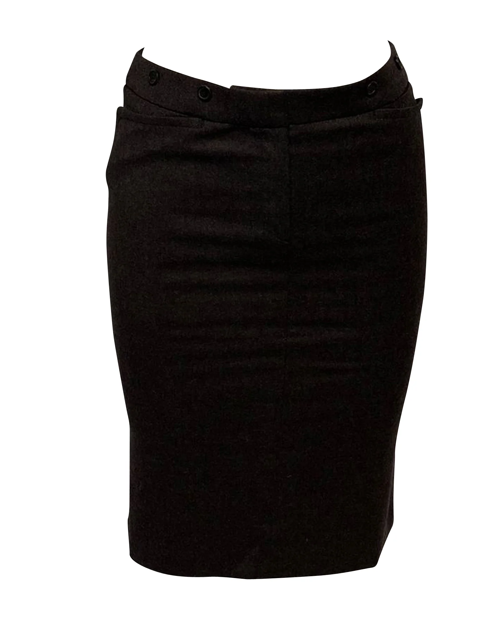 Joseph Pencil Skirt in Brown Wool