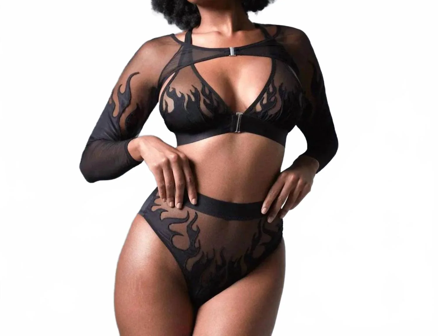 Smokin Mirrors Shrug In Black