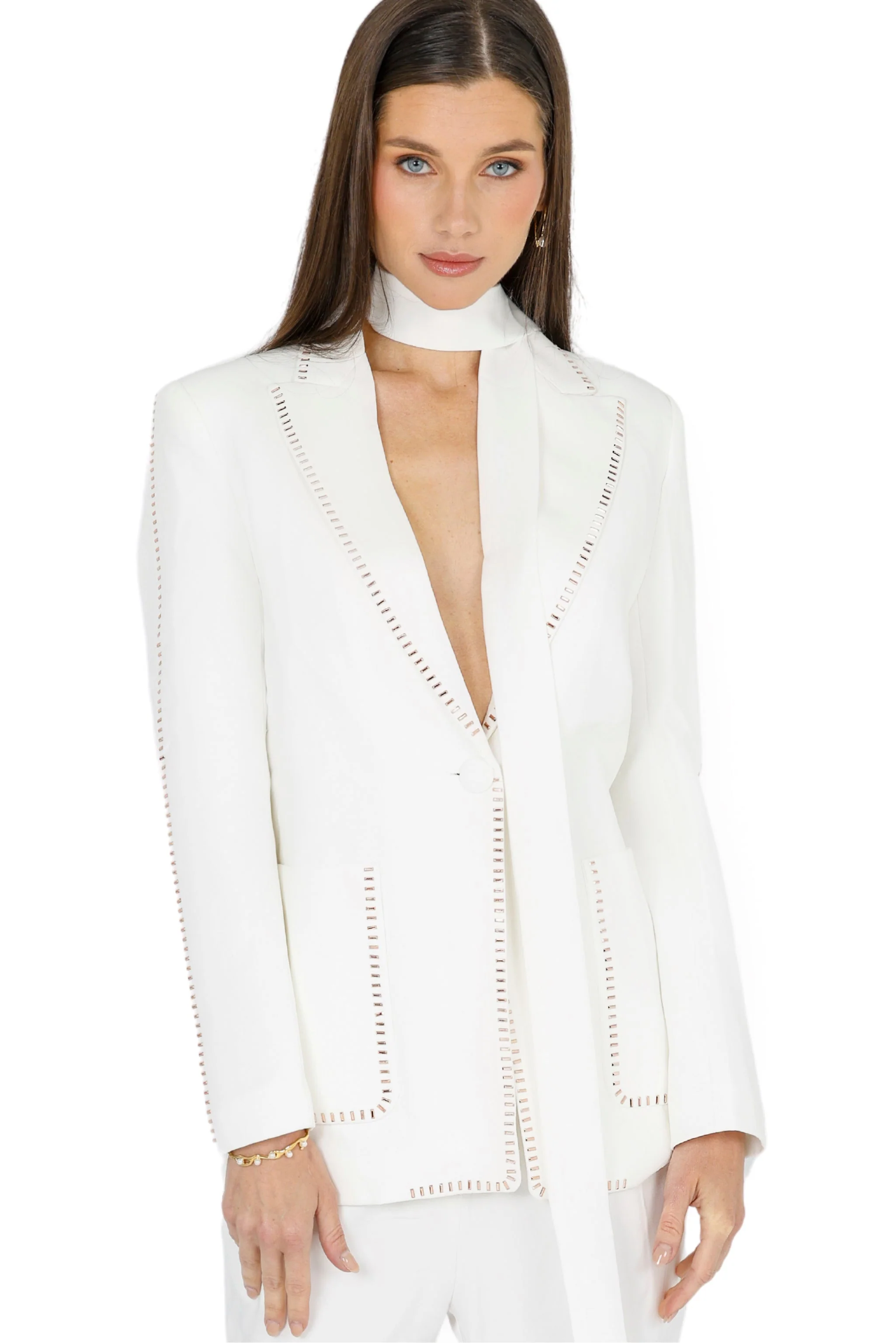 Nina Wide Leg Pant (WHITE)