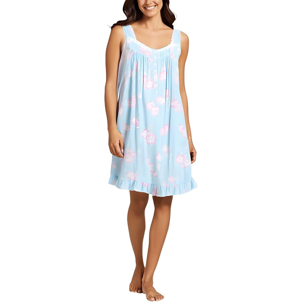 Womens Floral Print Modal Chemise