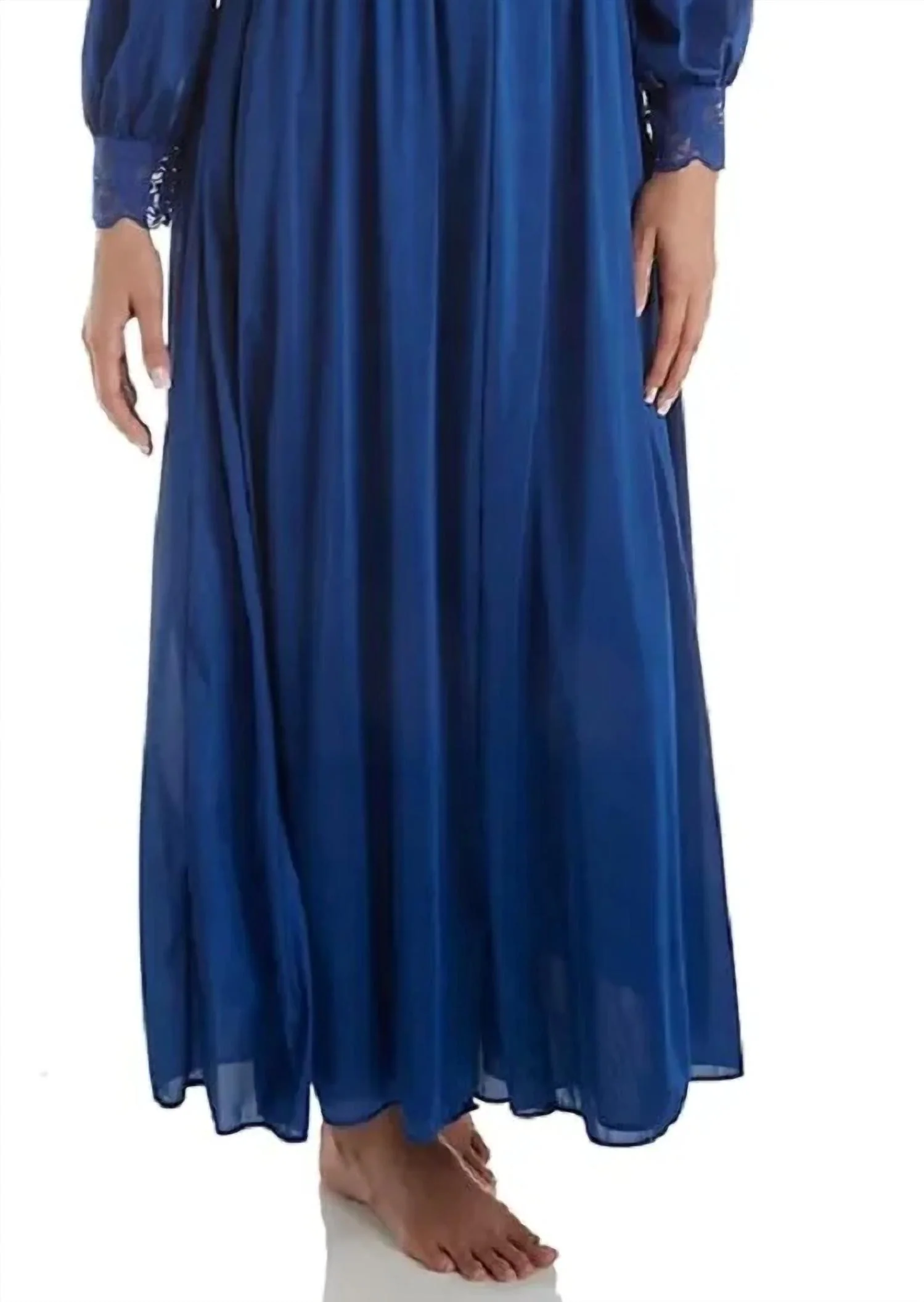 Silhouette 54 Long Sleeve Long Coat In Navy