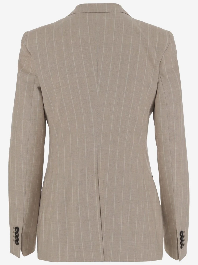 Wool And Silk Single-Breasted Jacket