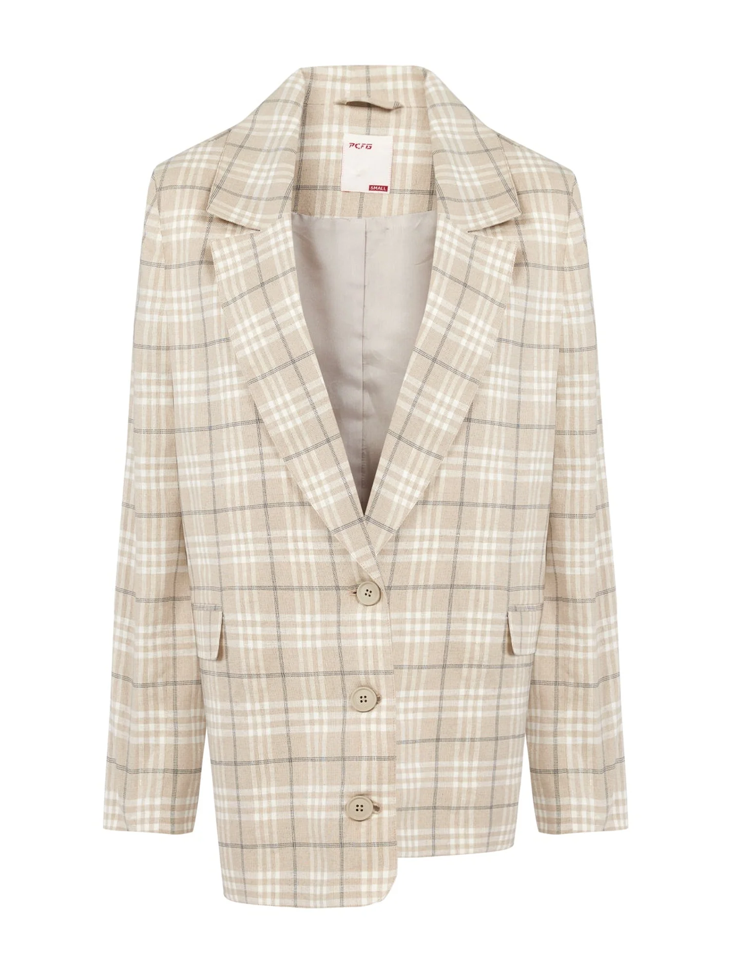 Free Heaven Multicolor Checked Blazer Fog