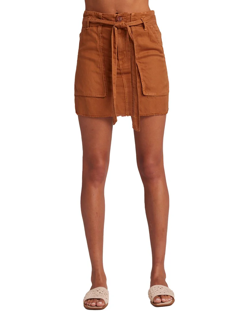 Bella Dahl Sunny Linen-Blend Utility Skirt