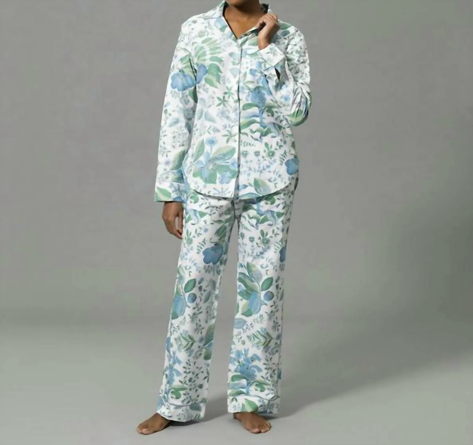 Luca Pajama Set In Pomegranate Sea