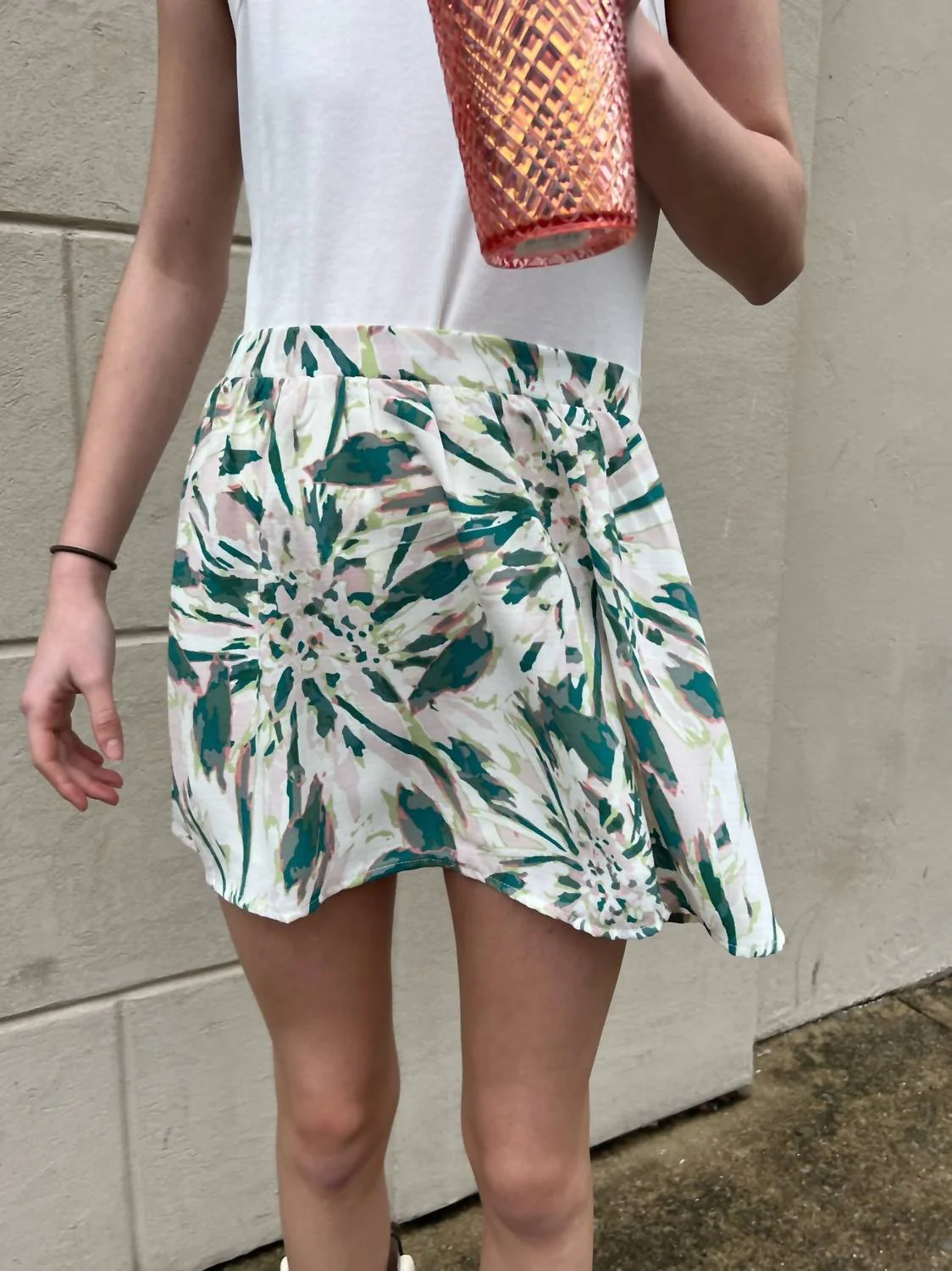 Tween Moon And Back Mini Skirt In Multi