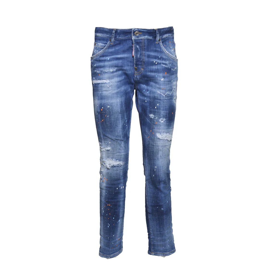 Cool Girl Jean Blue Denim Patent Effect