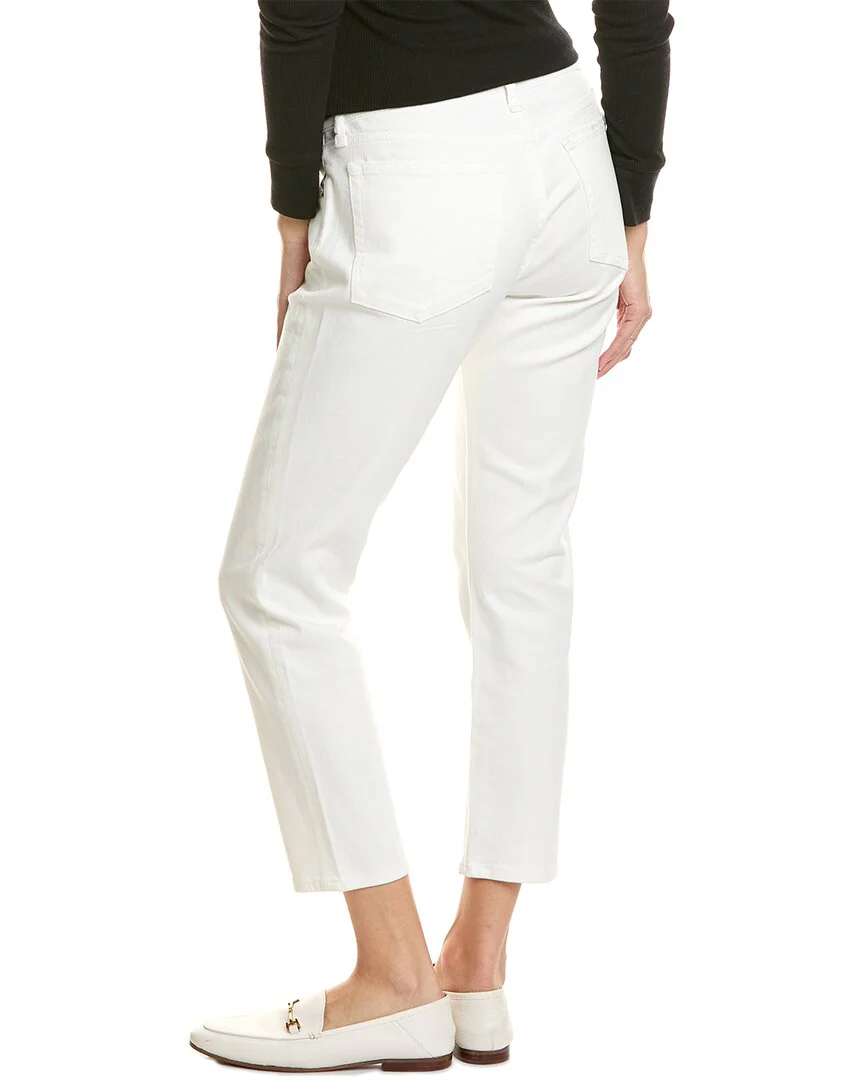 rag & bone Dre Low-Rise White Slim Boyfriend Jean