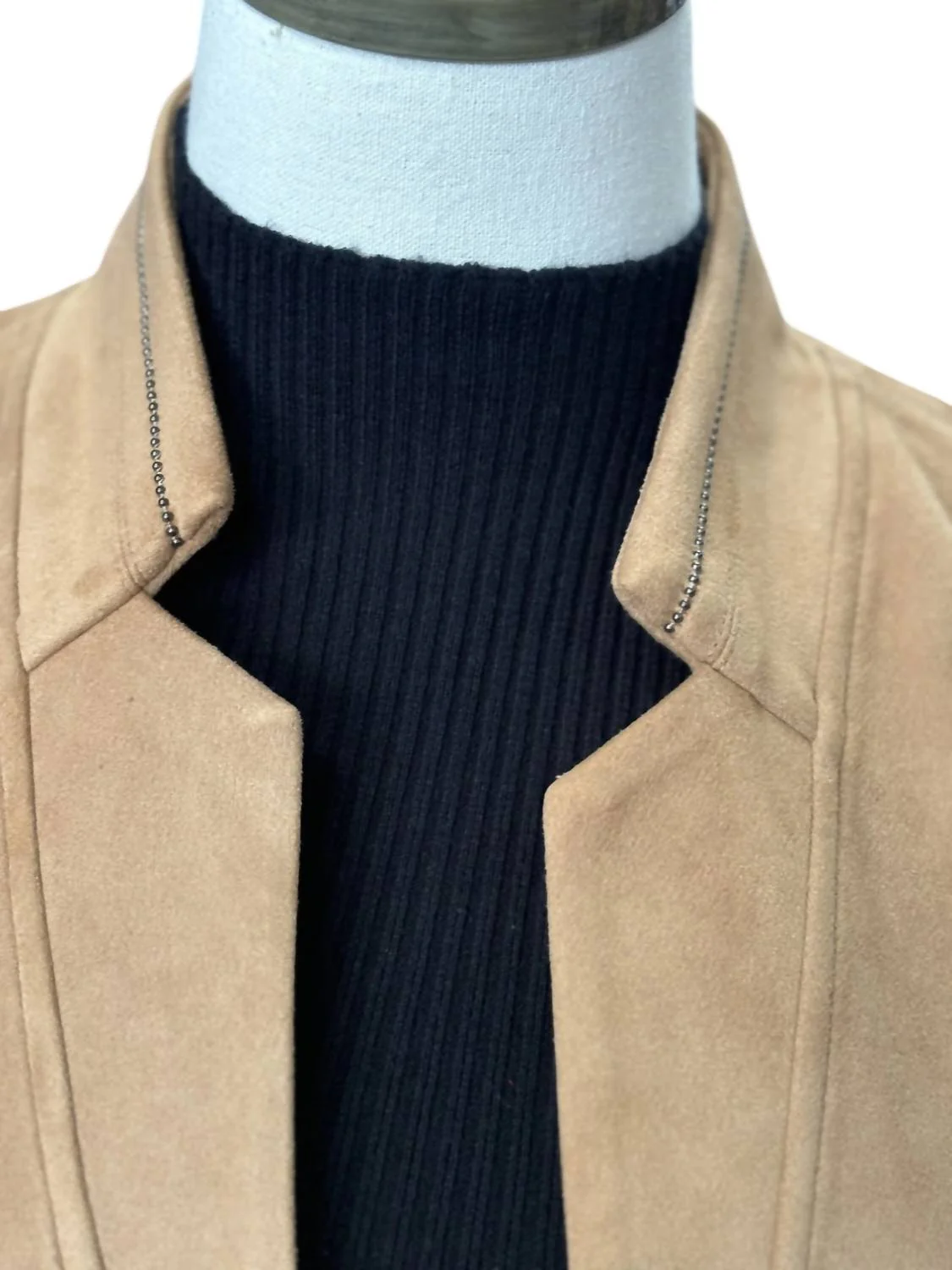 Suede Blazer In Pecan