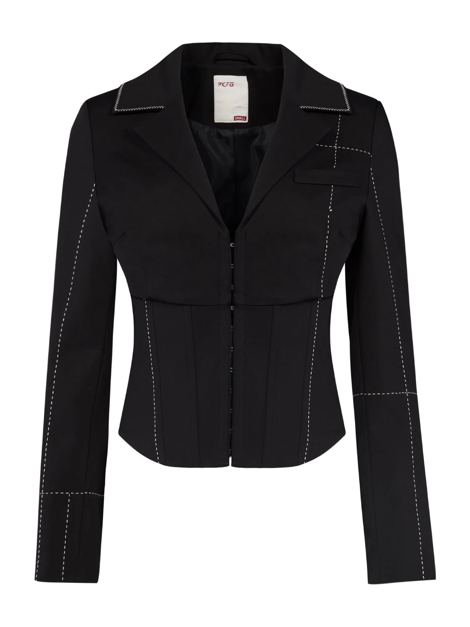Free Heaven Stitch Detail Corset Blazer