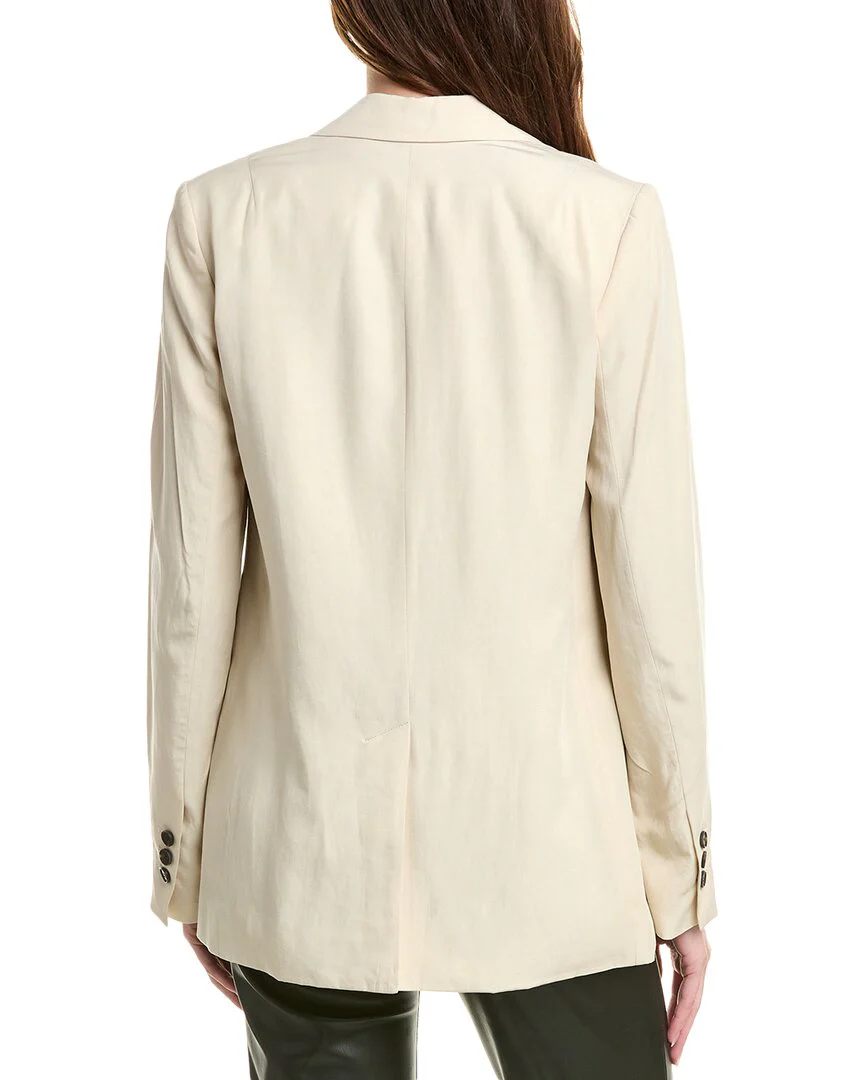 AllSaints Deri Lyn Linen-Blend Blazer
