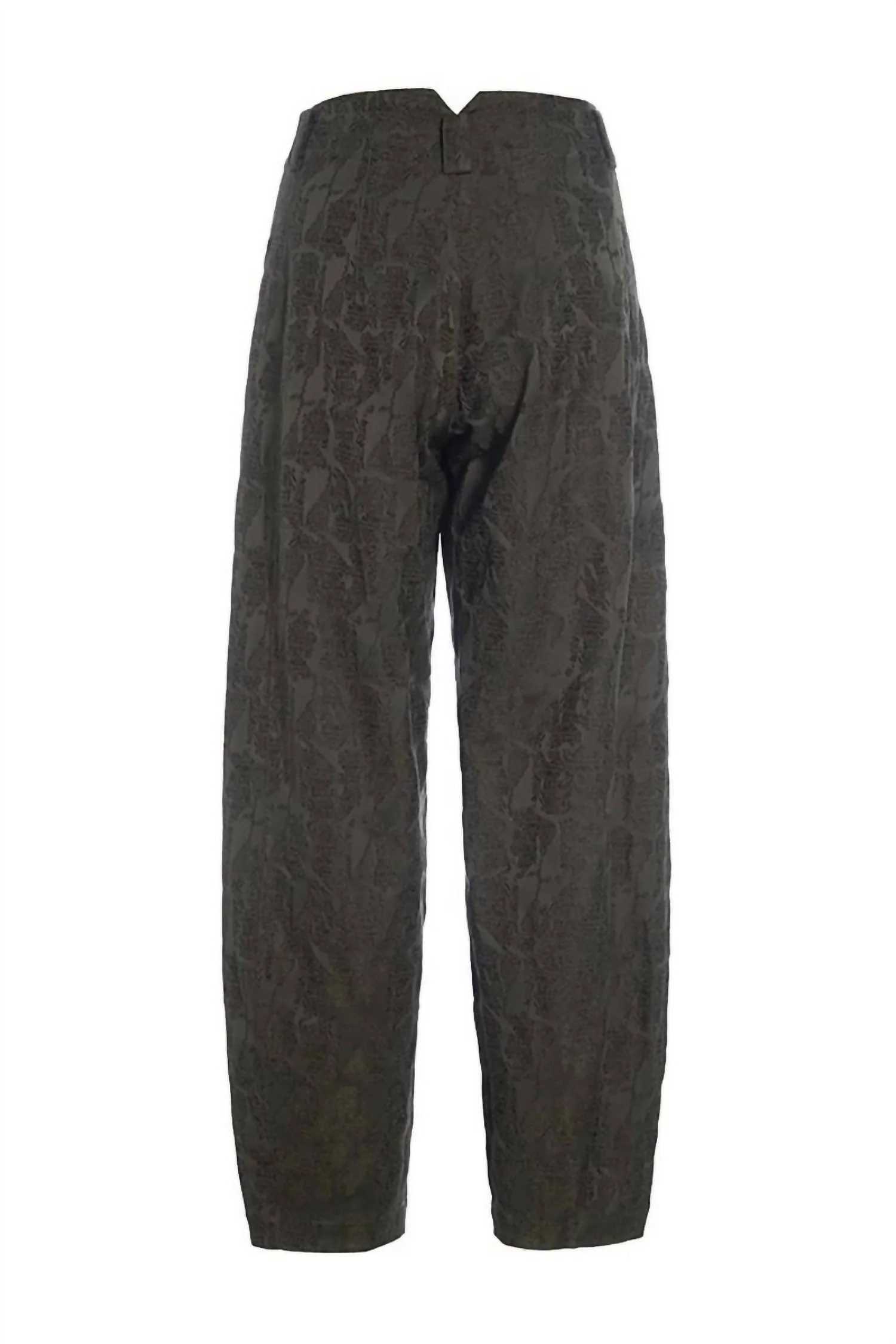 Jacquard Stretch Pants In Deep Forest