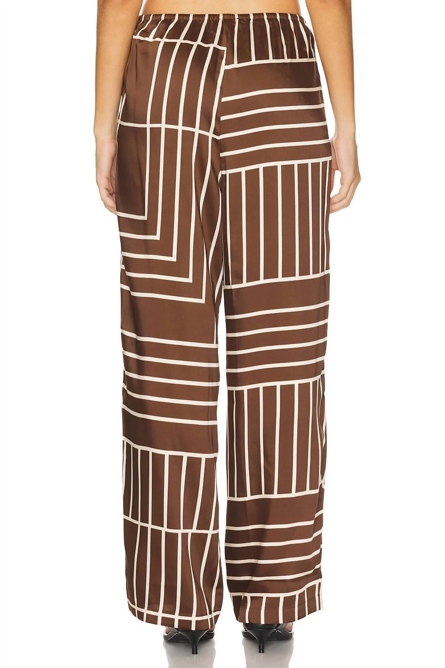 Damani Pants In Brown Line Art