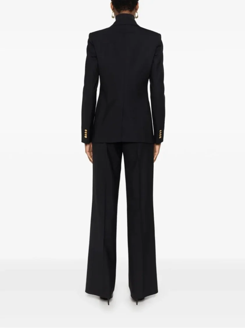 Double-Breasted Black Suit