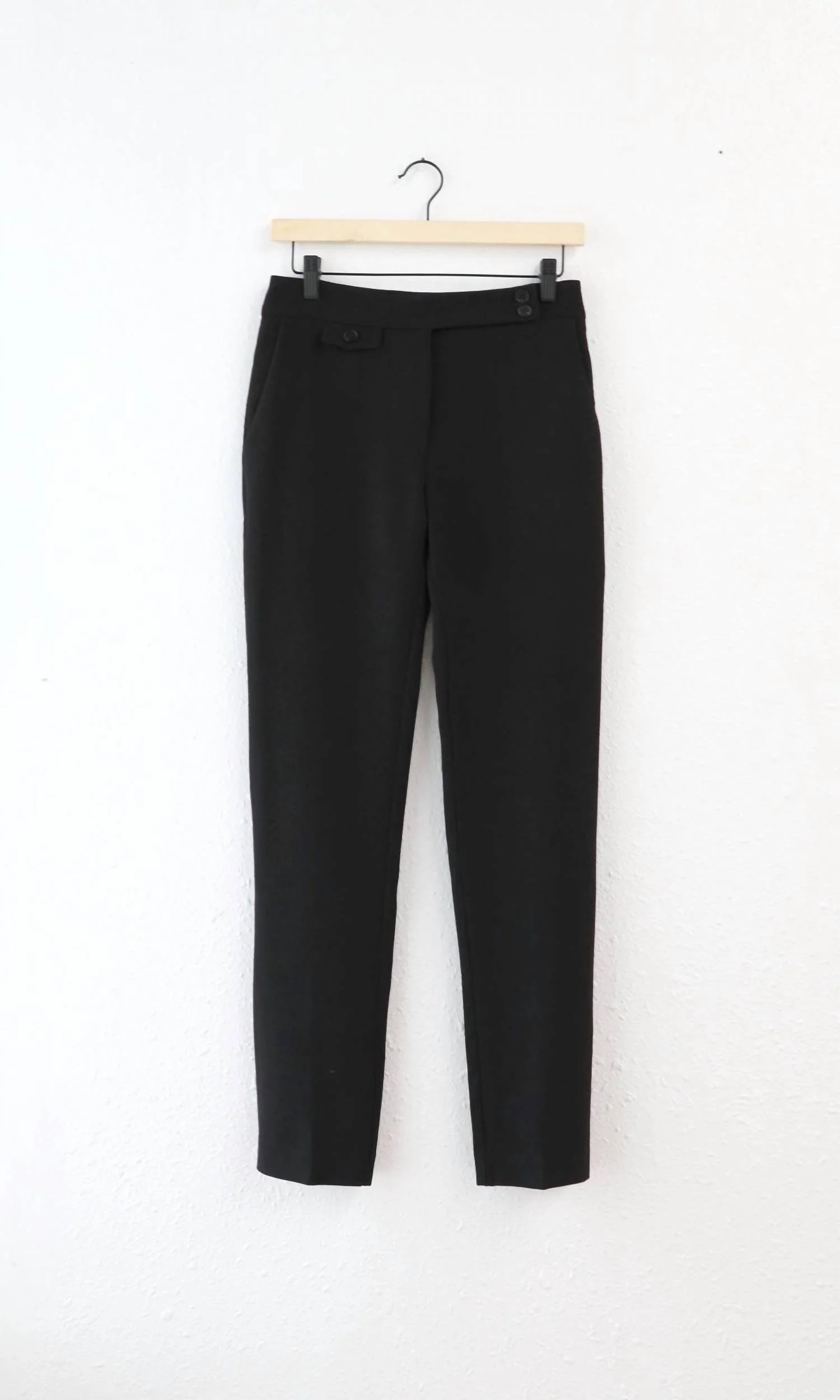 Rumi Button Tab Trousers In Black