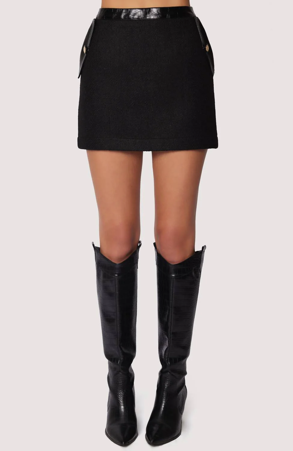 Alessia Mini Skirt In Black