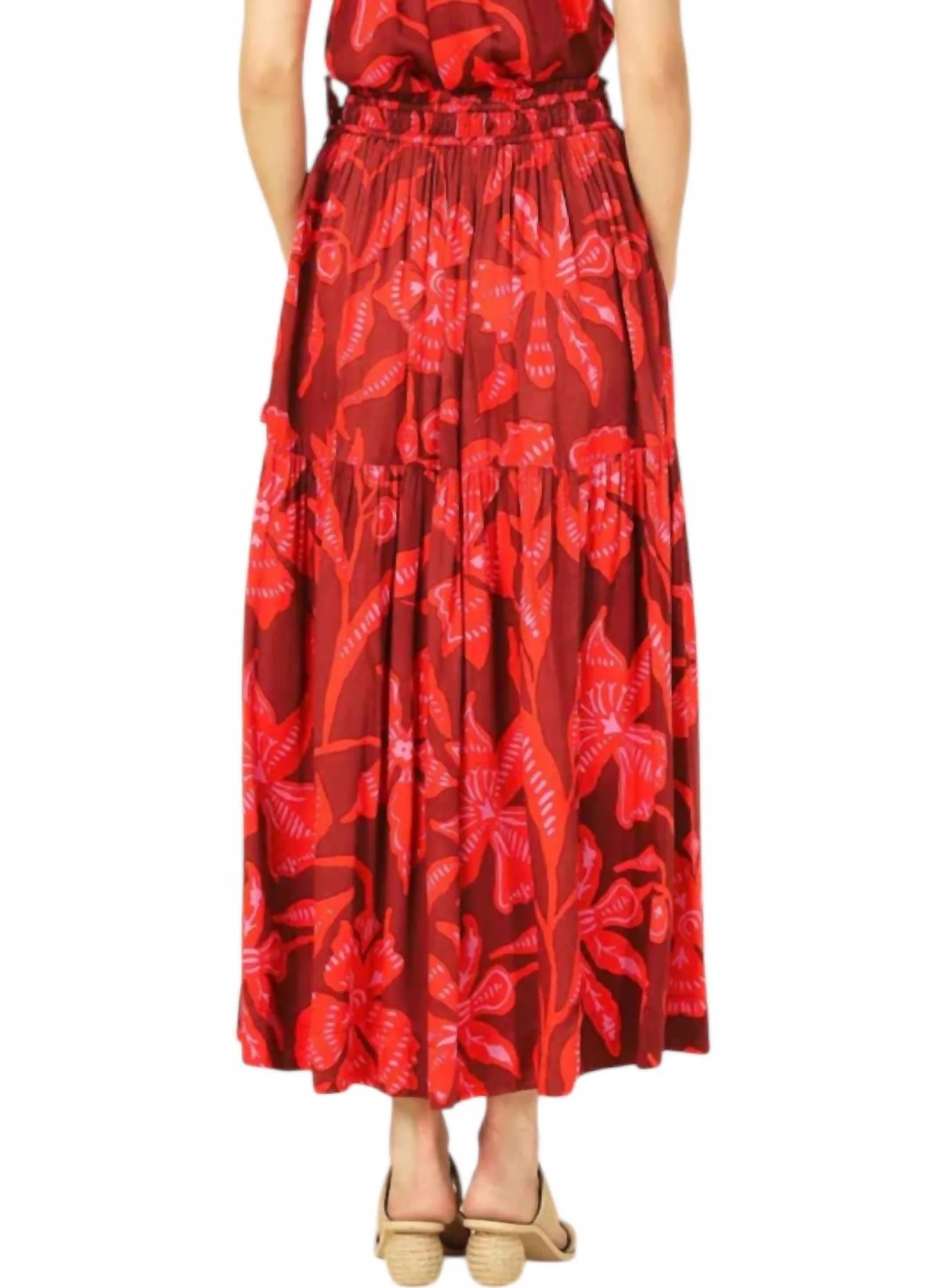 Rosalita Maxi Skirt In Lia Macaw