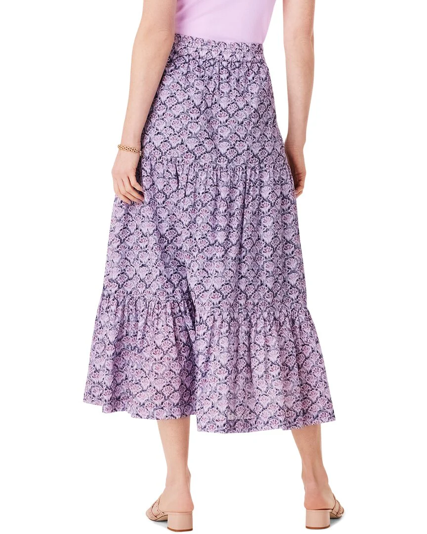 NIC+ZOE Falling Fans Tiered Skirt