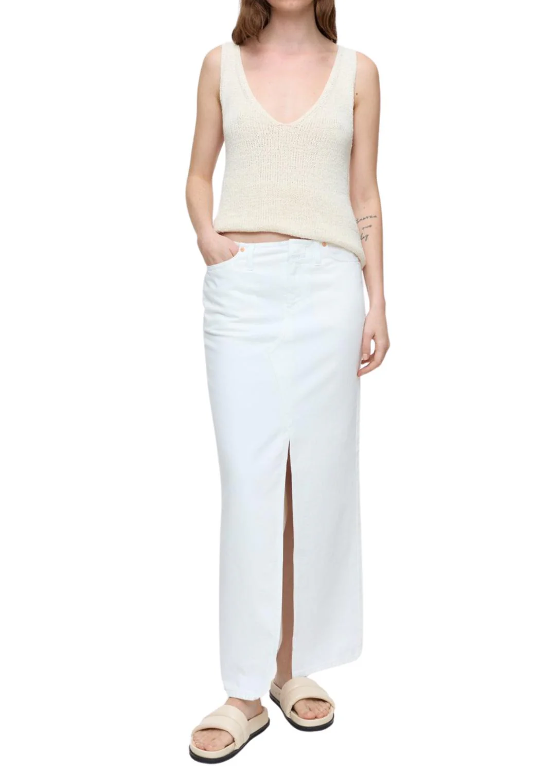 Women's Maxi Skirt In White