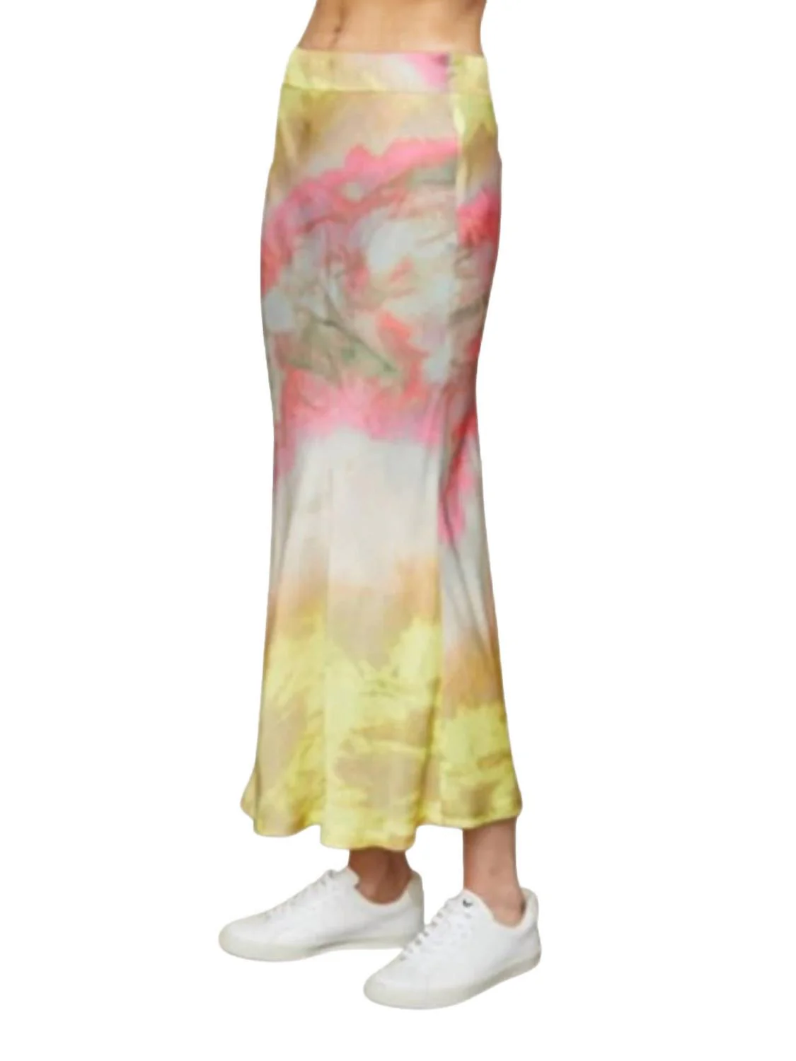 Clapton Skirt In Pink Citron Tie Dye