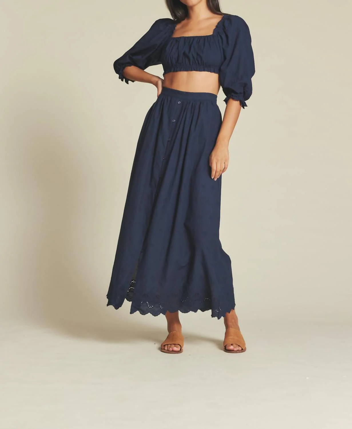 Lisette Skirt In Midnight Broderie