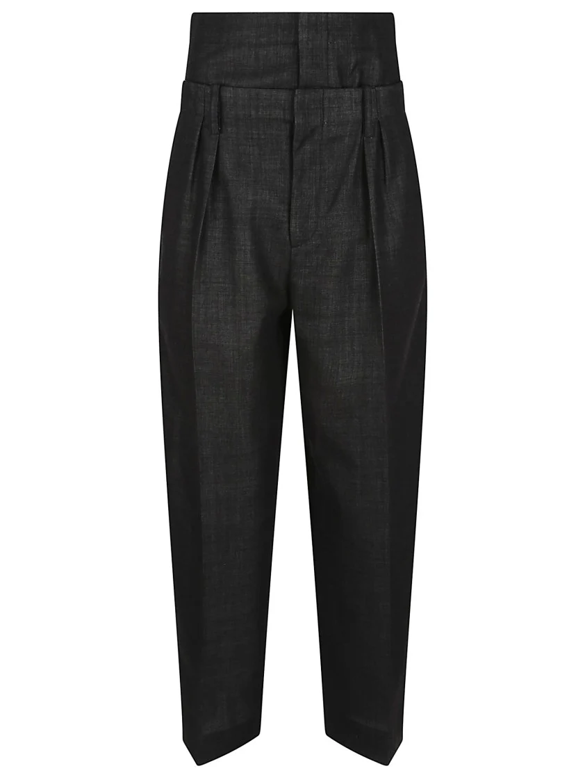 Double Waistband Detail Trouser