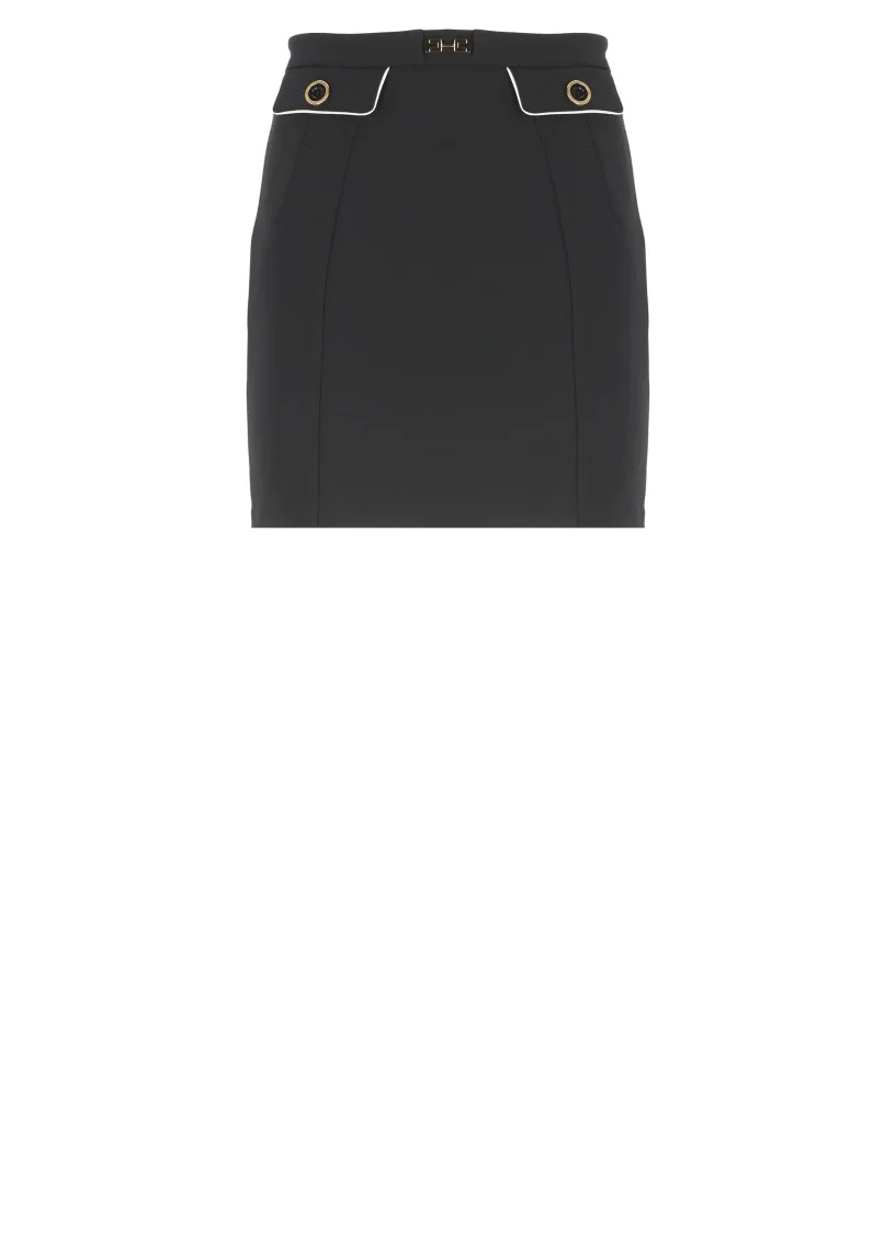 Black Crepe Skirt
