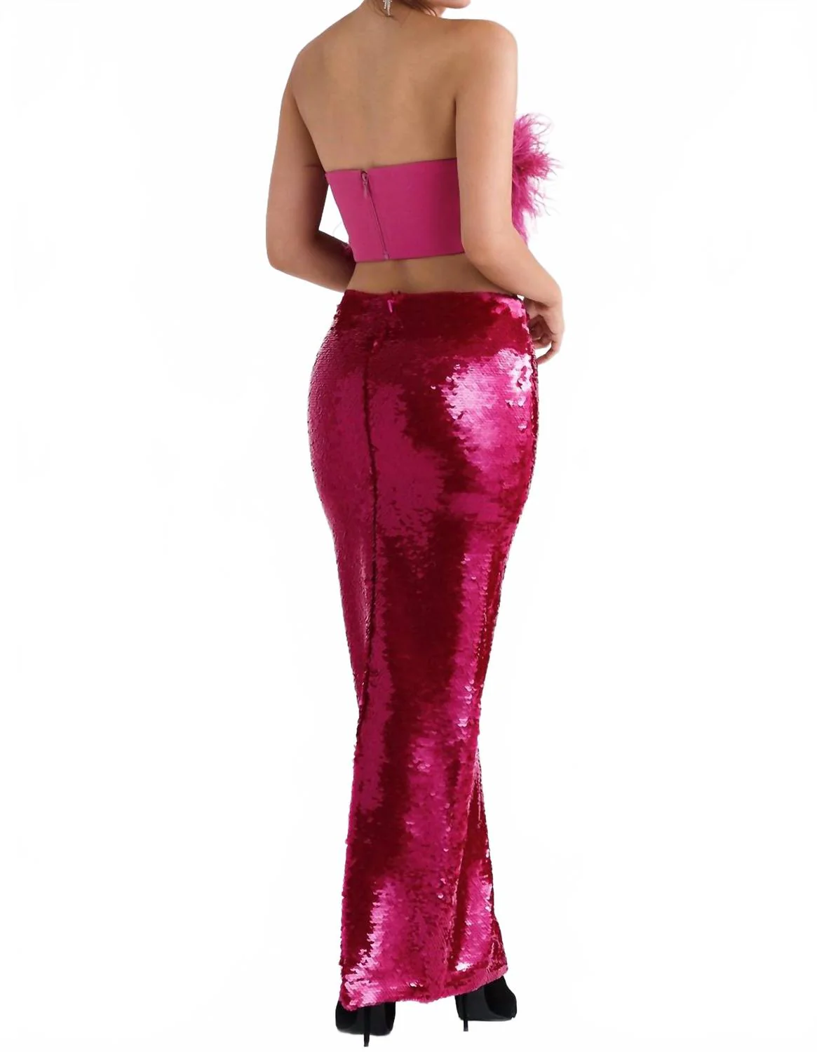Women's Alexis Sequined Maxi Skirt In Pink