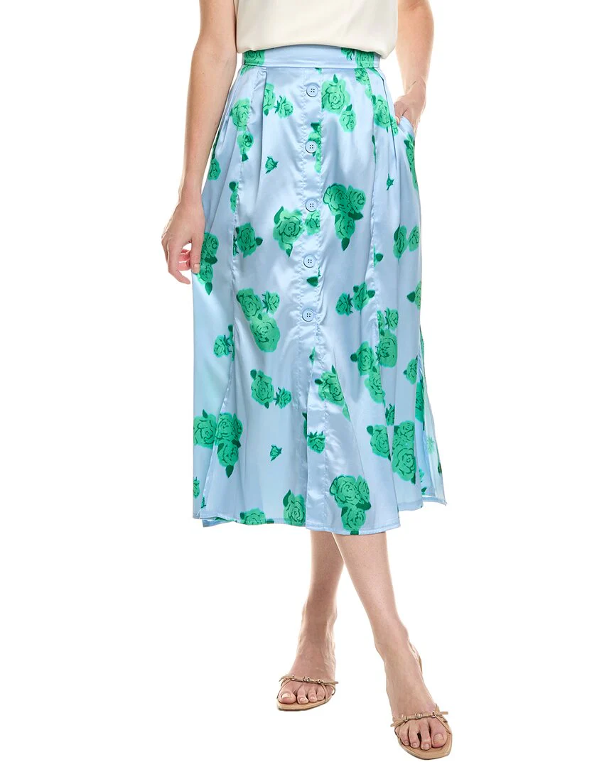 Area Stars Floral Carwash Midi Skirt